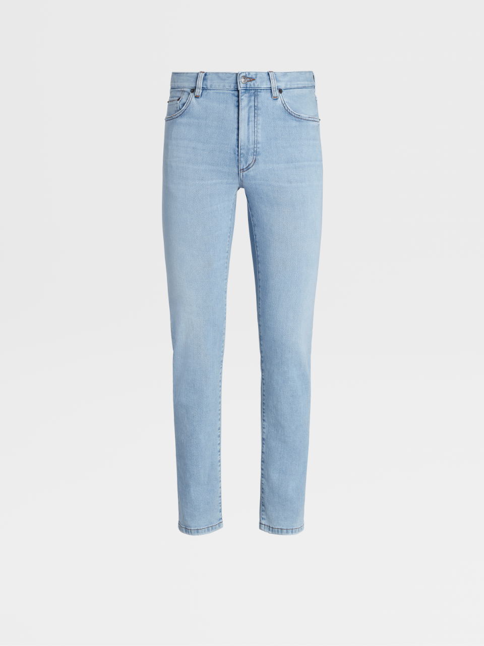 Light Blue Super Bleached Cotton City 5-Pocket Jeans